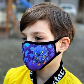 Маски защитные: маска Brawl Stars - Werewolf Leon неопрен